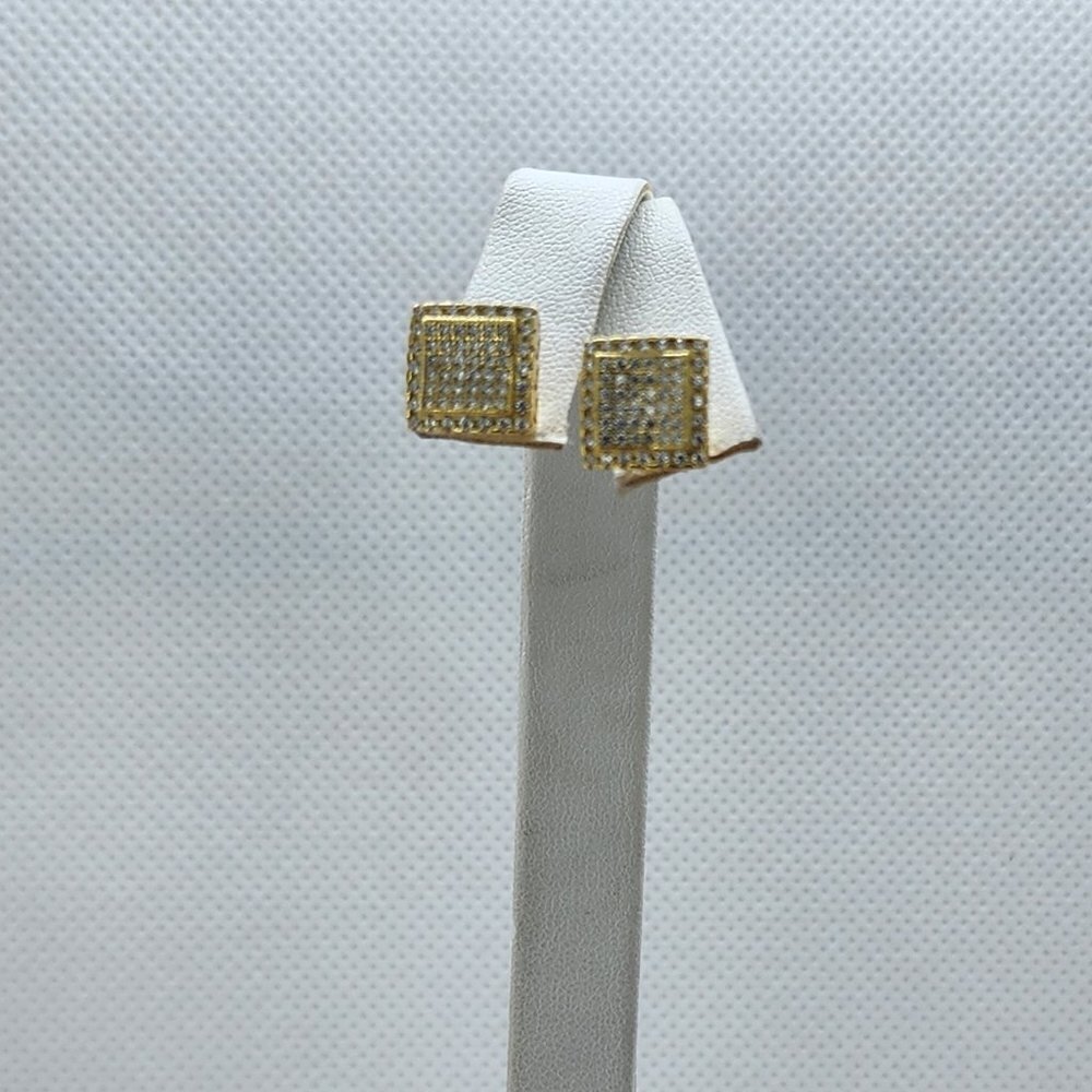 Brand New Sterling Silver 925 Square cz Earrings